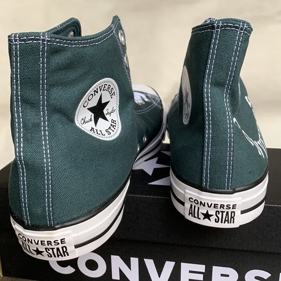 CONVERSE CTAS HI FADED SPRUCE/BLACK/WHITE MENS - Picture 12 of 15